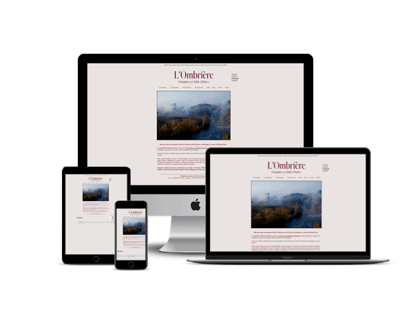creation site web de chambres d'hotes en Dordogne