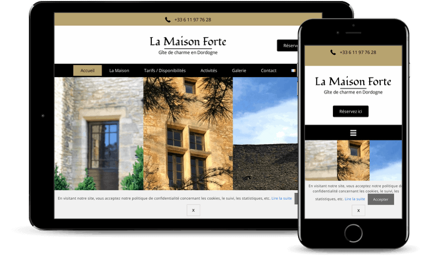 conception de site internet de location de vacances à Saint Cyprienen Dordogne
