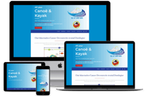 relooking de site internet à sarlat pour une base de canoe kayak en Dordogne