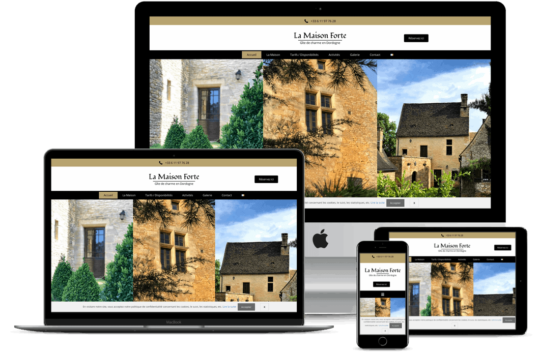 conception de site internet de location de vacances à Saint Cyprienen Dordogne