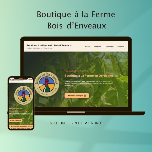 Visuel boutique à la ferme