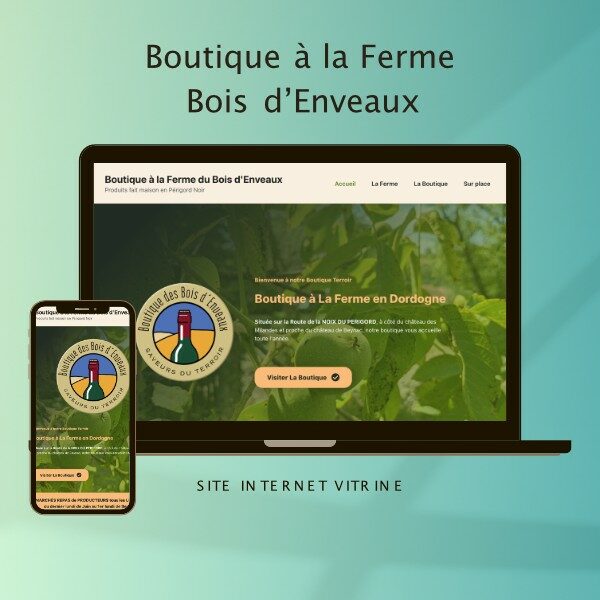 Visuel boutique à la ferme