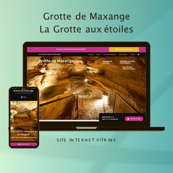 Création du site internet de la grotte de maxange